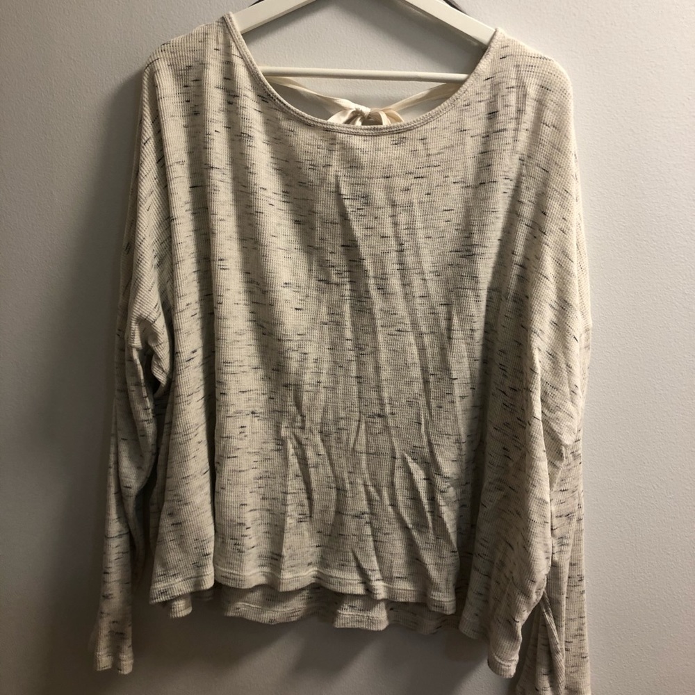 Long Sleeve Aerie Waffle-Style Top